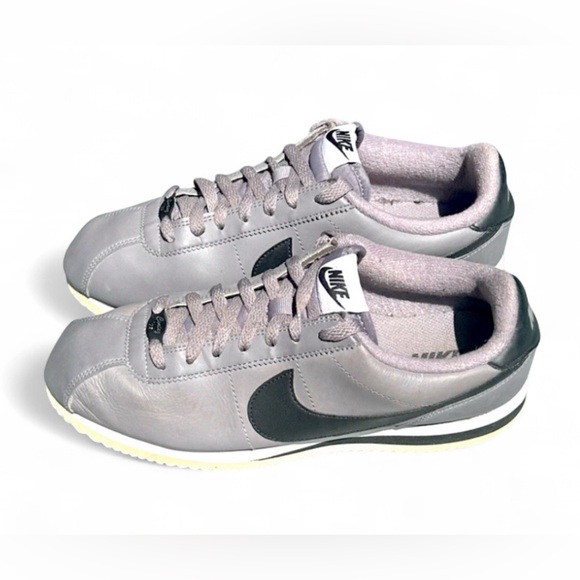 RARE Nike Cortez ’72 Leather Gunsmoke Grey - Black 819719-004 Men’s 8.5 UNISEX